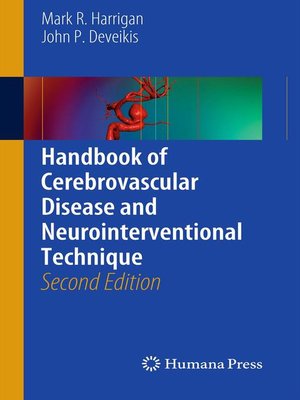 cover image of Handbook of Cerebrovascular Disease and Neurointerventional Technique